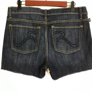 Rock & Republic Hula Mid-Rise Jean Shorts 12 Dark